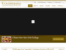 Tablet Screenshot of casserole.com.sg